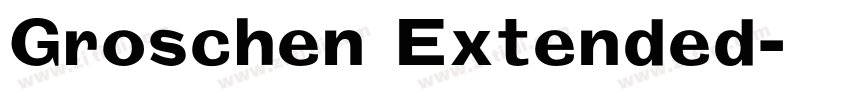Groschen Extended字体转换